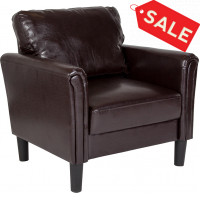 Flash Furniture SL-SF920-2-BRN-GG Bari Upholstered Loveseat in Brown Leather